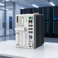 PC industriel embarqué sans ventilateur, LGA1700 12-14e génération Q670, 5 LAN, triple affichage, DDR4 jusqu'à 64 Go pour l'inspection par vision industrielle