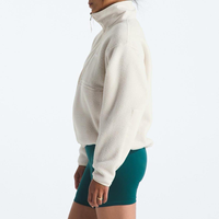 Veste d'hiver quotidienne pour femme, coupe courte, col montant, fermeture éclair intégrale, poches zippées, douce et chaude, style oversize – Grande Vente