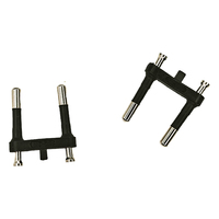 Insert de prise européenne à 2 broches 4.0MM certifié VDE, fiche européenne CEE7/16 sans mise à la terre, PBT ignifuge pour appareils ménagers
