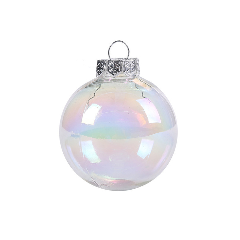 Christmas Clear Plastic Ball Baubles Fillable Christmas Tree Balls Ornaments Xmas Hanging Pendant Holiday Decoration