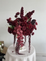 Boule de fleurs personnalisée rose pastel, bleue et jaune, faite à la main, centre de table floral en soie 5D pour mariage, douche nuptiale et fête d'anniversaire