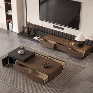 <span class=keywords><strong>Table</strong></span> basse moderne rétro de <span class=keywords><strong>style</strong></span> médiéval Design rond carré pour petits appartements Simple nouveau <span class=keywords><strong>style</strong></span> maison salon en pierre - Product Image 2