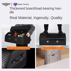 In Stock Large Capacity Multifunctional Car Organizer Leather Finish PU <strong>Storage</strong> Box for <strong>Trunk</strong> <strong>Storage</strong> - Product Image 3