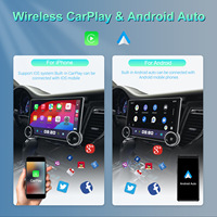 Autoradio multimédia Android 10,1 pouces avec double bouton DSP, RDS, CarPlay, lecteur DVD, GPS et unité centrale de commande
