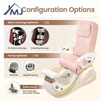 Fauteuil de Pédicure Professionnel avec Pompe de Vidange pour Salon de Manucure et Spa des Pieds