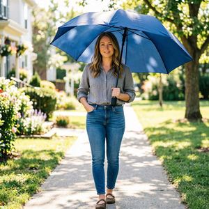 Paraguas Automático Personalizado de 8 Varillas y 3 Pliegues, Resistente a los Rayos UV, Protección Solar y Contra la Lluvia, Paraguas de Viaje Compacto para Hombre y Mujer - Product Image 3