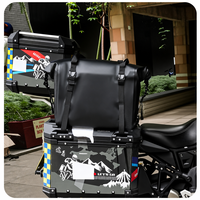 Sac de doublure imperméable pour coffre de vélo 30L, sac intérieur polyvalent en PVC résistant à l'usure avec fermeture à enroulement pour le rangement en voyage