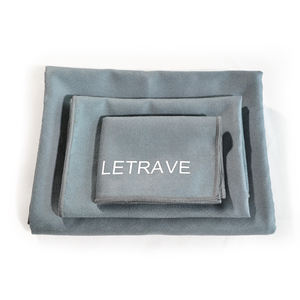 LETRAVE Serviettes en microfibre 3-en-1 réversibles, serviette de sport super absorbante, séchage rapide, idéale pour le <span class=keywords><strong>camping</strong></span>, les voyages, la plage, le yoga - Product Image 2