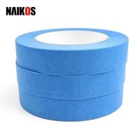 Cinta de Enmascarar sin Residuos para Pintores, Rollos de Papel Crepé de Colores para Pintura Industrial