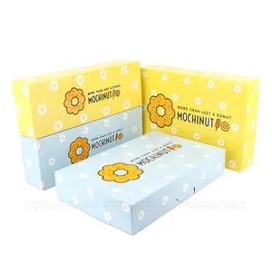 VISIONPAK Custom Logo Fast Food Products Paper Packaging Disposable Food Container For Mochinut Donuts