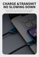 Câble USB Type C court de 20 cm de haute qualité personnalisé, câble de charge rapide 3A à 2 conducteurs avec gaine en PVC pour batterie externe