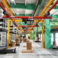 Système de pont roulant léger à poutre simple de 3 tonnes et 20 m de portée, avec télécommande, moteur, certifié CE ISO, personnalisable, directement de l'usine