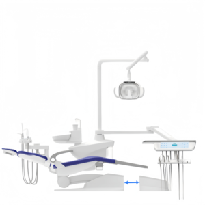 Phong cách Châu Âu Chuyên Nghiệp Đơn vị nha khoa toàn diện điều trị ghế với tách ra dưới hộp và lớn không gian hoạt động - Product Image 1