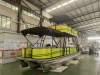 2024 nouvelle tendance Double-decker personnalisé salle de toilette séparée fête de famille ponton bateau à vendre