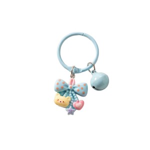 Nouvel Arrivage Porte-clés Photo Numérique 3D Coloré, Breloque de Sac en Caoutchouc Mignonne Kawaii Dessin Animé, Pendentif Polyvalent Tendance pour Filles et Étudiantes - Product Image 6