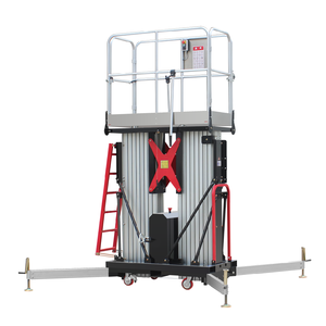 Plataforma de trabajo aéreo de mástil vertical compacta de 6-16m de aleación de aluminio eléctrica de suministro de fábrica OEM para acceso estrecho - Product Image 4