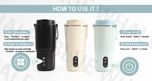 Pemanas Botol Susu Portabel 2 Menit Pemanasan Cepat Pemanas Susu 400ml Pemanas Air untuk ASI Memudahkan Menyusui Ibu Saat Bepergian - Product Image 6