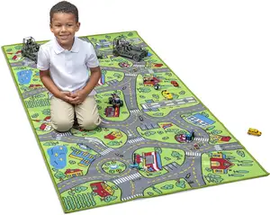 MU儿童教育道路交通系统多色活动中心游戏垫儿童无毒安全地毯儿童城市