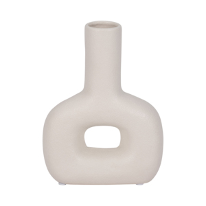 Vaso moderno in dolomite a taglio aperto per l'arredamento del soggiorno e come complemento decorativo per la casa, vaso decorativo per fiori per camera da letto o ufficio - Product Image 1