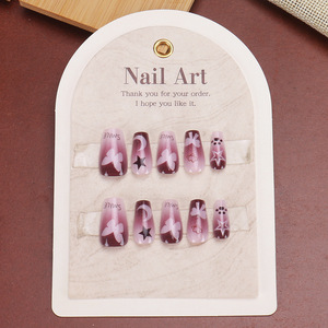 Nuevo arte oscuro dulce fresco chica caliente Graffiti arco ojo de gato puro deseo estilo de gama alta usable acabado de uñas 30 piezas - Product Image 2