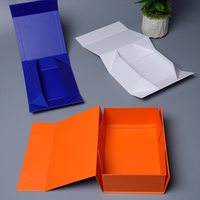 Boîte cadeau pliable magnétique en carton rigide de luxe avec logo personnalisé, emballage plat pour vêtements et accessoires