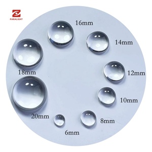 Oem khác nhau Chiều dài đường kính độ dày phẳng lõm lồi ống kính kính tiêu cự PMMA hình cầu ống kính - Product Image 5