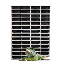Fabricants Vente en gros 14 étages PVC Reptile Vitrine, Jouet Serpent Gecko Modulaire Reptile Rack Personnalisable