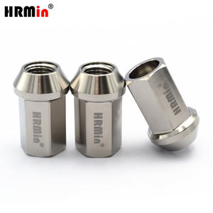 Hrmin titan màu tự nhiên mở cuối <span class=keywords><strong>19mm</strong></span> Hex 60 độ nón ghế gr.5 Titan xe <span class=keywords><strong>Lug</strong></span> Nut m14x1.25 x 35mm - Product Image 2