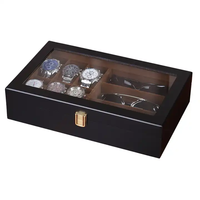 Populaire Bois Laqué Boutique Exposition Table 3 Lunettes 6 Montres Show Case Box Collector