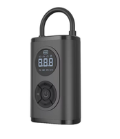 HF213 Gonfleur de pneu portable Compresseur d'air 12V avec écran numérique de batterie Lumière LED d'urgence pour le gonflage des pneus