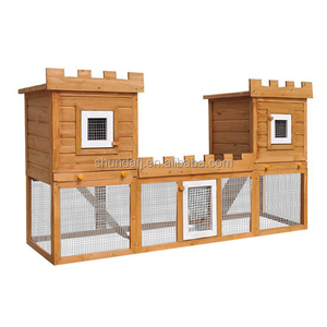 SDR035 casa degli animali nascondiglio per conigli rifugio per conigli, coniglietti, porcellini d'India in legno per animali domestici e Funiture - Product Image 6