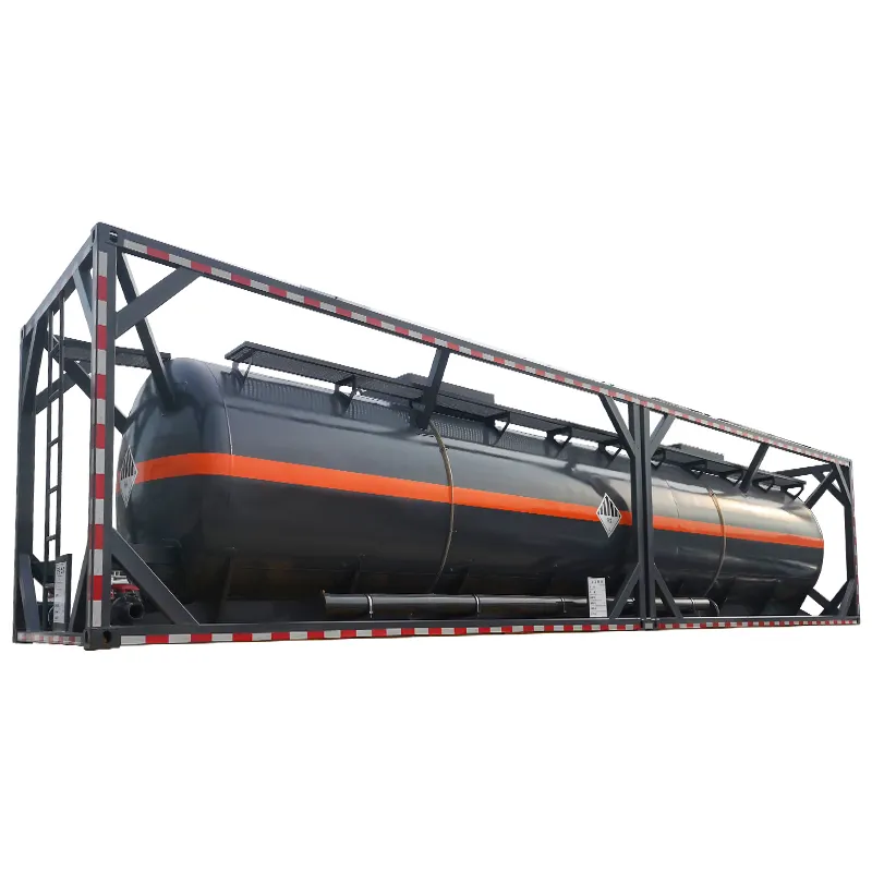 T11 ISO контейнер резервуара 30 футов 40 футов для транспортировки химической жидкости гидрохлорид, хлорат водорода, гидроксид натрия