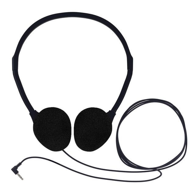 Lightweight Portable 3.5mm AUX Jack Business Headphones Wired Music Earphones with Folding Structure and JL Chipset