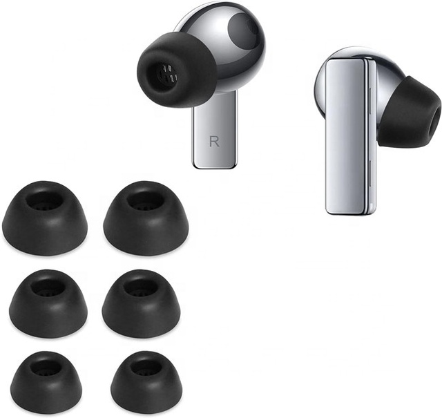 Kingsmax New Upgrade Eco-friendly Breathable Silicone Ear Tips Pads with Noise Cancelling for FreeBuds In-Ear Earbuds