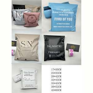 Biodegradable Custom Logo Peach Nude Polymailer Shipping Beige Mailing <b>Bags</b> Brown Mailing <b>Bags</b> for Clothing Boutique - Product Image 3