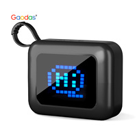 Boîte à musique portable, Bluetooth, étanche, vibration, mini taille, BT 5.3, écran LED, haut-parleur pour le camping