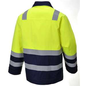 PORTWEST - MV25YNRXL Veste haute visibilité Modaflame jaune/bleu marine-EAN 5036108258130 WORKWEAR RÉSISTANT AUX FLAMMES - Product Image 2