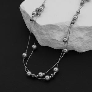 Hot Selling Simple <b>Titanium</b> Steel <b>Chain</b> Collarbone Necklace Silver Plated Popular Niche Design Women's Necklaces Fashion Jewelry - Product Image 1