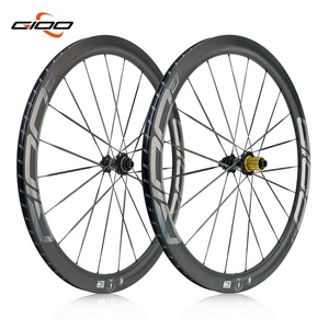 GIOO F2 PRO 700C Carbon-Rennrad-Laufradsatz 20/24H Scheibenbremse 28mm Außenbreite Eloxiertes Finish Kompatibel 7-12 Gänge - Product Image 5