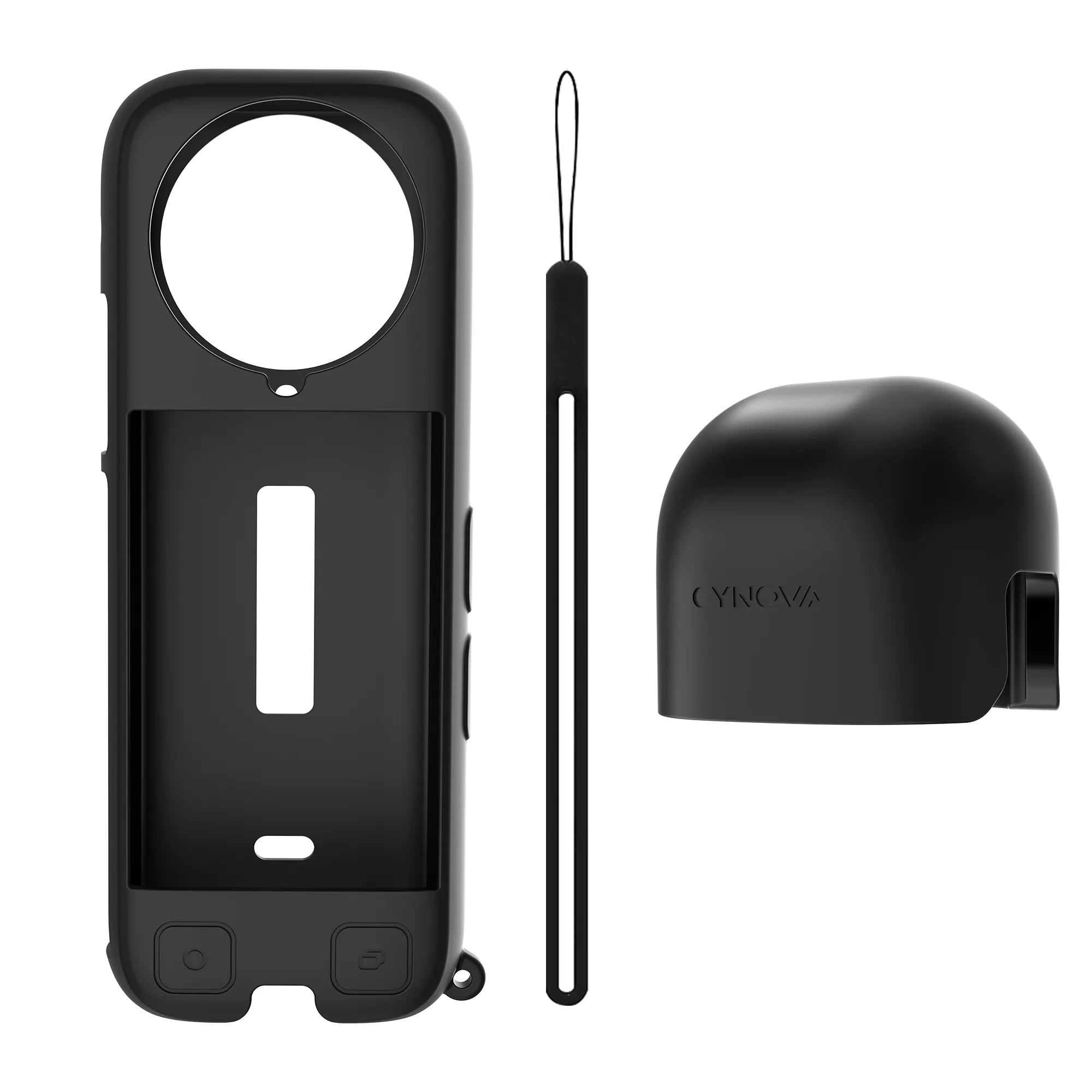 Insta360 X4 máy ảnh bảo vệ Bìa Silicone Trường hợp với dây buộc