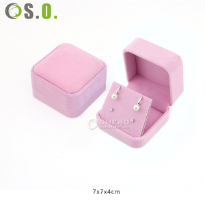 Custom Luxury Flannelette <b>Box</b> Luxury Earring Bracelet <b>Necklace</b> Ring Packaging Gift Countertop <b>Jewelry</b> Velvet Packaging <b>Box</b> - Product Image 6