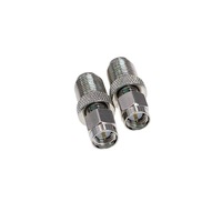 Adaptador de Conector RF de Cobre Niquelado Tipo F a SMA Macho, Conector F-SMA-JK Hembra a Macho, Categoría de Producto: Otros Conectores