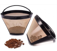 Filtre à café réutilisable Youjie en nylon écologique, mini-filtre en forme de cône pour cafetière