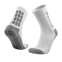 Chaussettes de sport antidérapantes personnalisées pour hommes, en tricot de haute qualité, avec grip pour le football, le soccer et le trampoline, idéales pour le printemps.