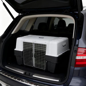 <span class=keywords><strong>Jaula</strong></span> para Perros He Huang para <span class=keywords><strong>Maletero</strong></span> de SUV con Ruedas y Barra de Arrastre, Capacidad de 14.6 kg, Almohadilla Elevadora y Tablero Divisor para Perros Medianos/Grandes - Product Image 3