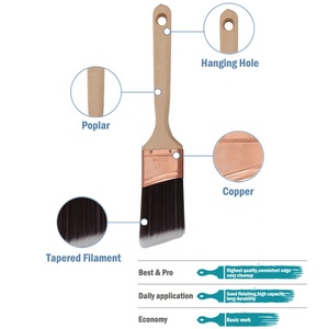 عرض خاص فرشاة طلاء خيطية مستدقة بمقبض خشبي طويل - Product Image 2