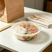 Boîte à lunch moderne personnalisable en PP de qualité alimentaire sans BPA, réutilisable, 1250ml-1500ml, avec couvercle, compatible micro-ondes et réfrigérateur