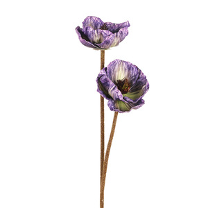 ดอกป๊อปปี้ประดิษฐ์ผ้าไหมจำลองคุณภาพสูงตกแต่งบ้านอุปกรณ์ประกอบฉากงานแต่งงาน 8 ชิ้นหลากสี - Product Image 5