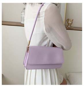 I-0330 New Fashion Solid Color <b>Small</b> Square <b>Bag</b> Summer <b>Women</b> Shoulder Underarm <b>Bag</b> <b>Women's</b> Shoulder <b>Bags</b> - Product Image 3