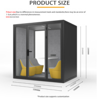 Cabine de repos insonorisée pour bureau, cabine de sommeil privée, cabine acoustique avec lit pour la pause des employés au travail